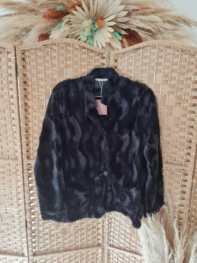 Maloka black fur Jacket M