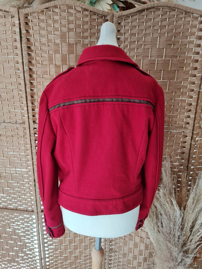 Sportmax Red biker Jacket S