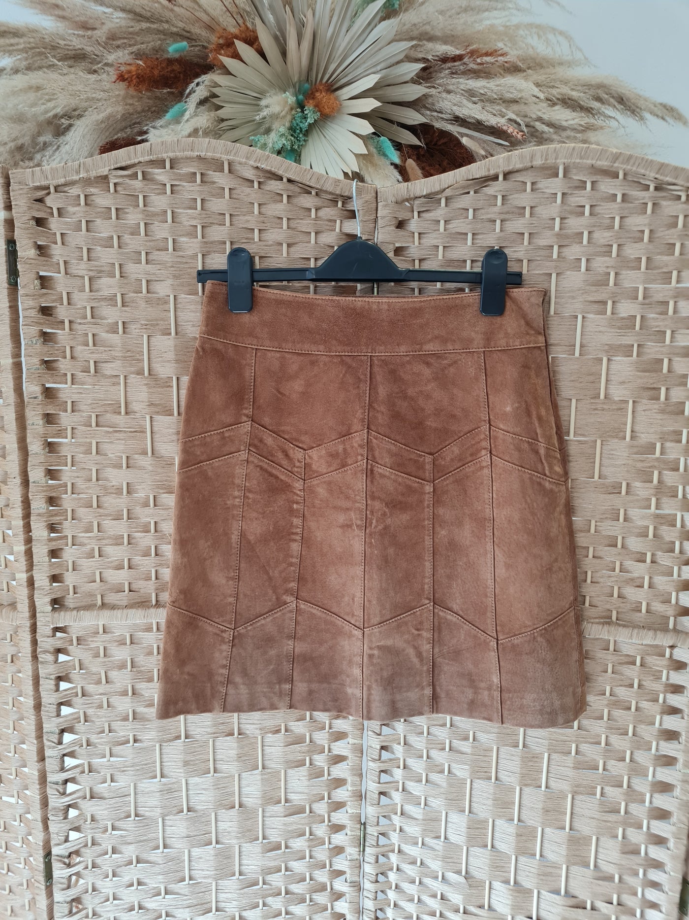 Oasis Tan Suede Skirt 10 New RRP £70