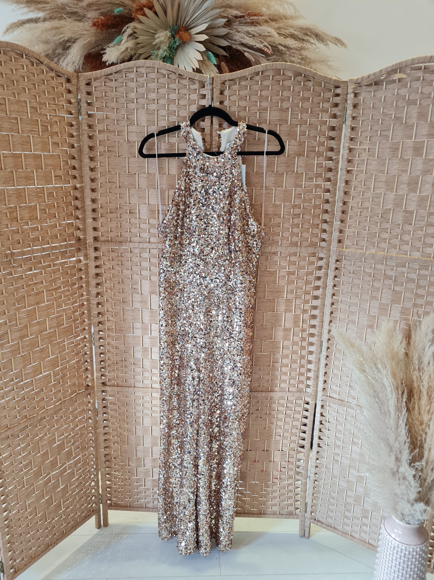 River island Gold sequin jumpsuit 14 New RRP 85 The Wardrobe River island Gold sequin jumpsuit 14 New RRP 85 The Wardrobe
