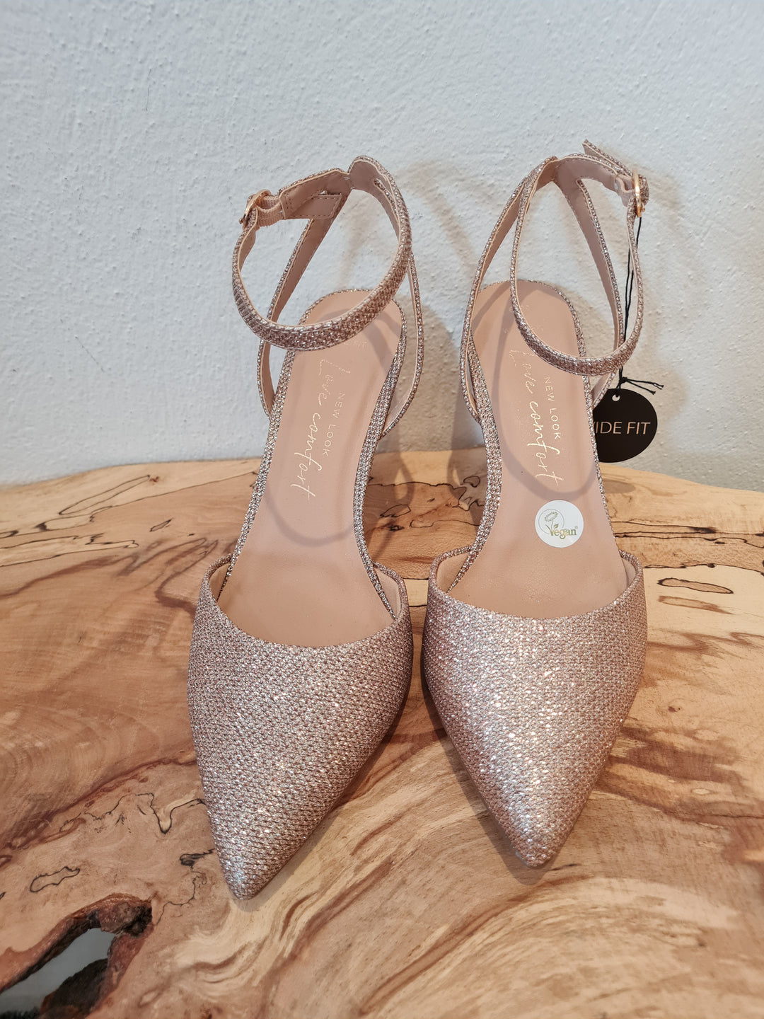 new look shoes rose gold