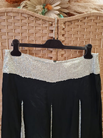 Trelise Cooper black embellished skirt 16