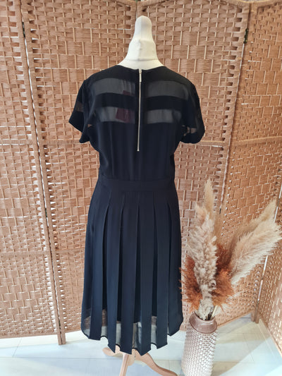 iBLUES black pleated midi dress 10