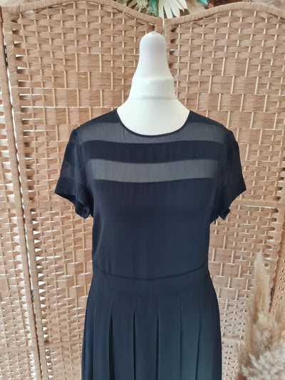 iBLUES black pleated midi dress 10