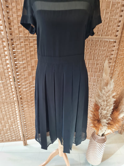 iBLUES black pleated midi dress 10