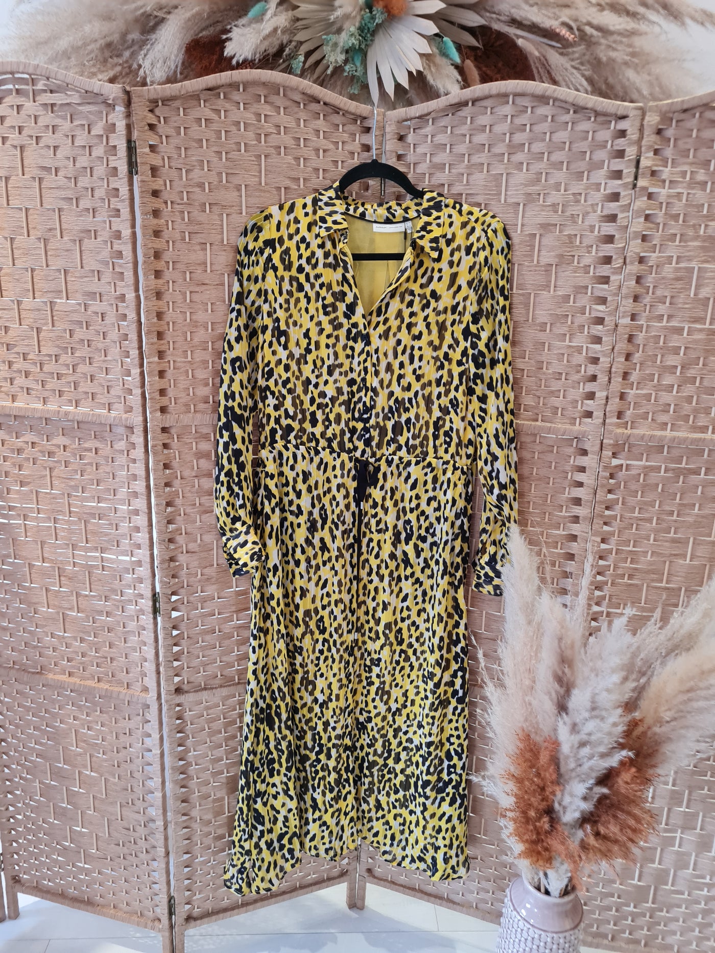 InWear yellow animal print maxi 6 NEW RRP £125