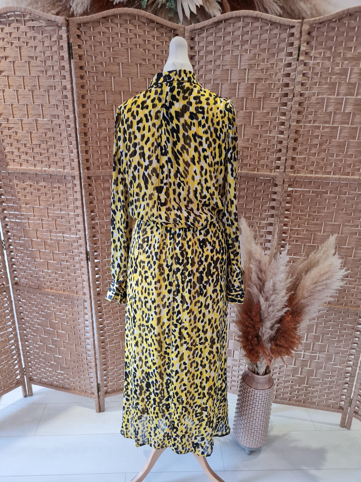 InWear yellow animal print maxi 6 NEW RRP £125