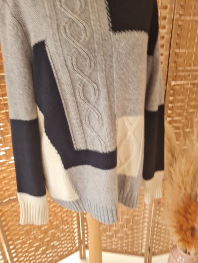 Oui Grey cable jumper 16