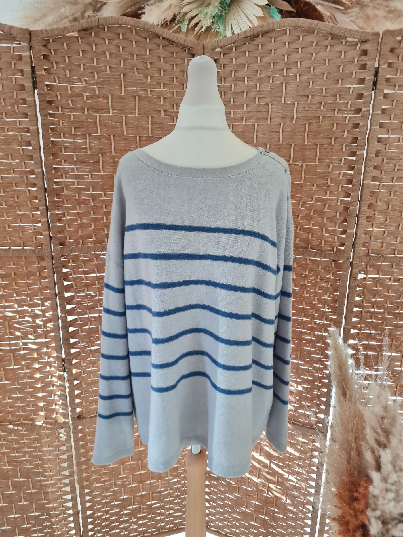 Seasalt grey stripe jumper 16