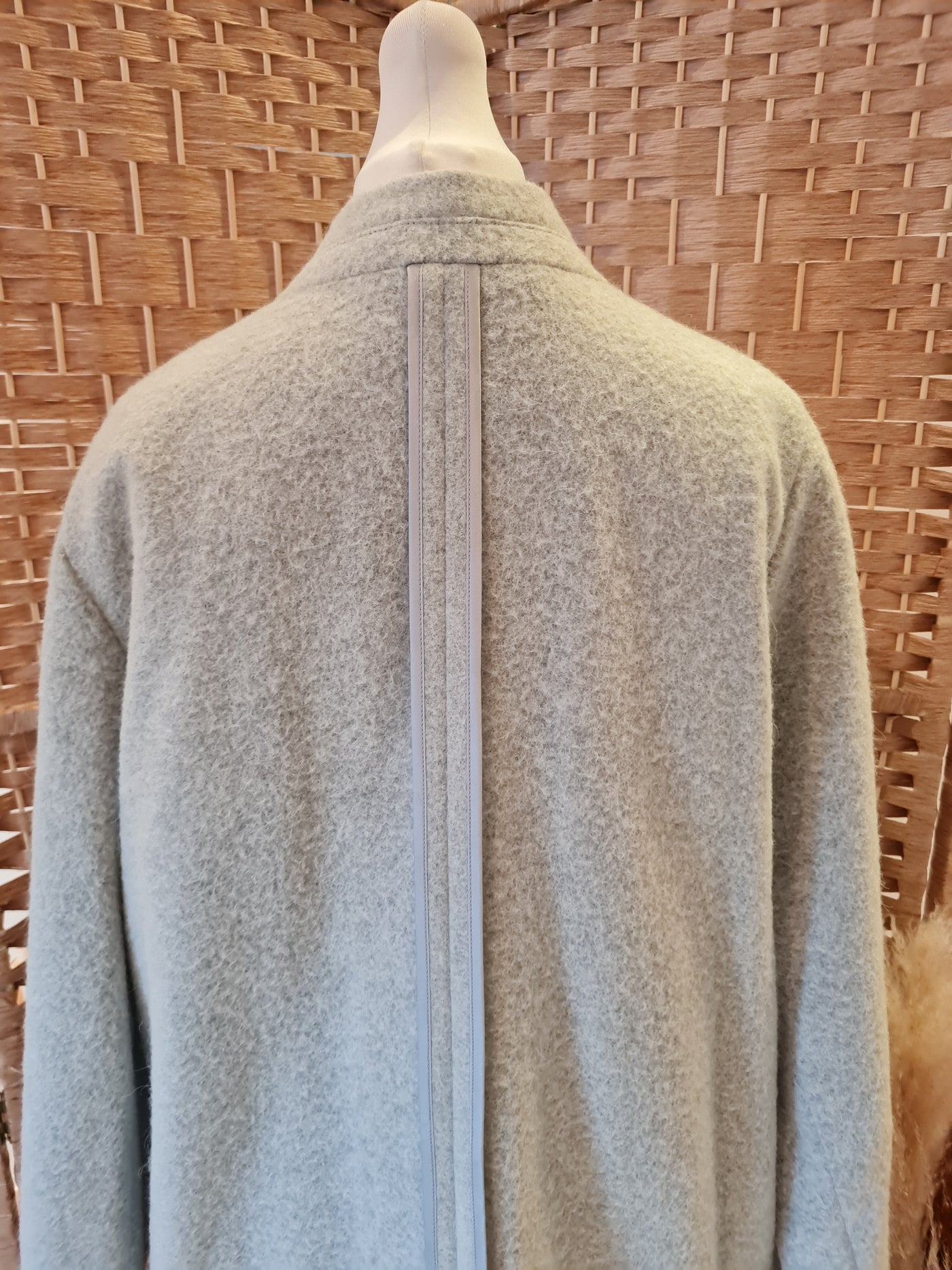 Jigsaw Grey Wool Coat L