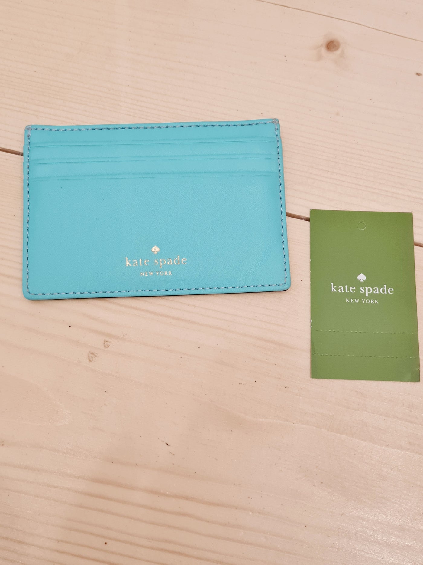 Kate Spade turquoise cardholder