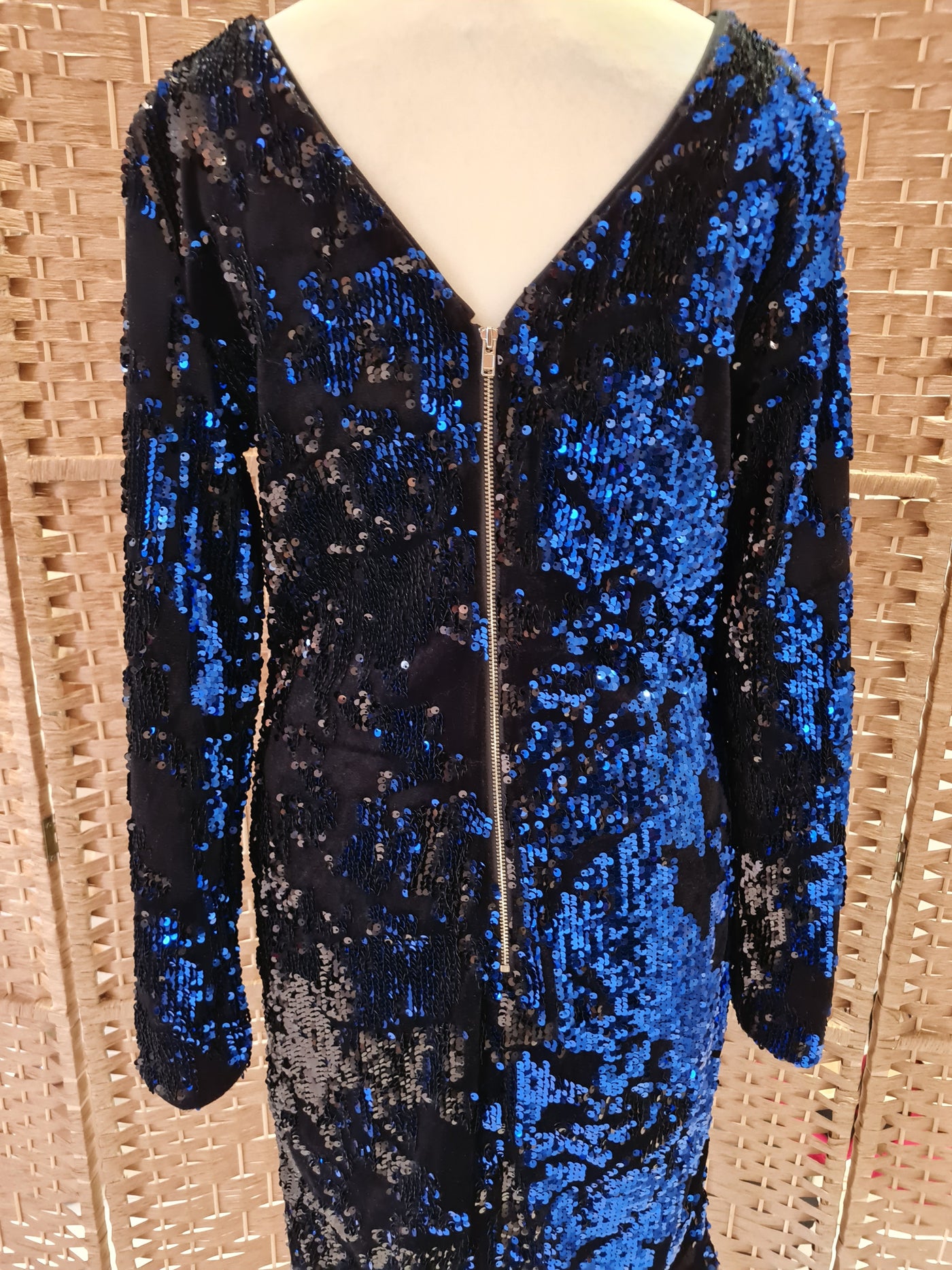 M&S Collection Cobalt Sequin Dress 10