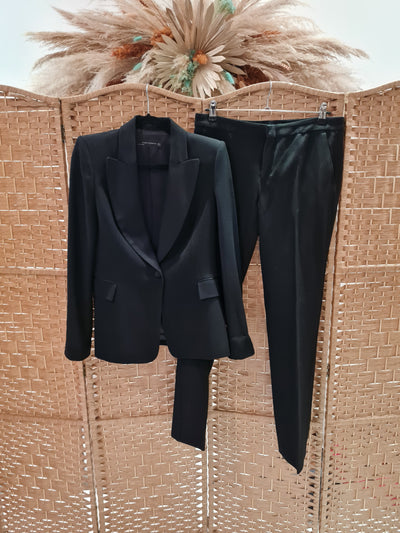Zara Black Trouser Suit M