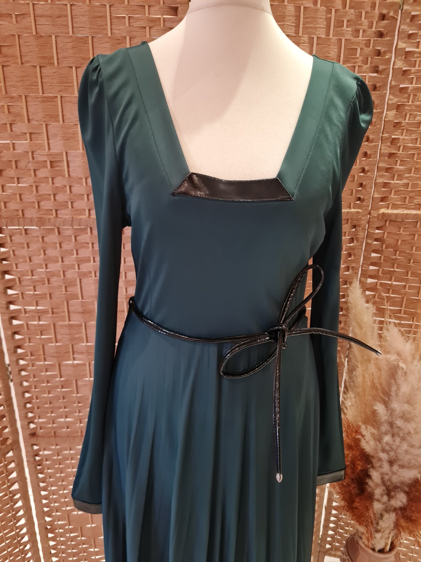 Sandro Ferroni Green pleated Dress L