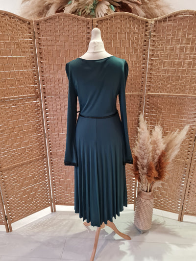 Sandro Ferroni Green pleated Dress L