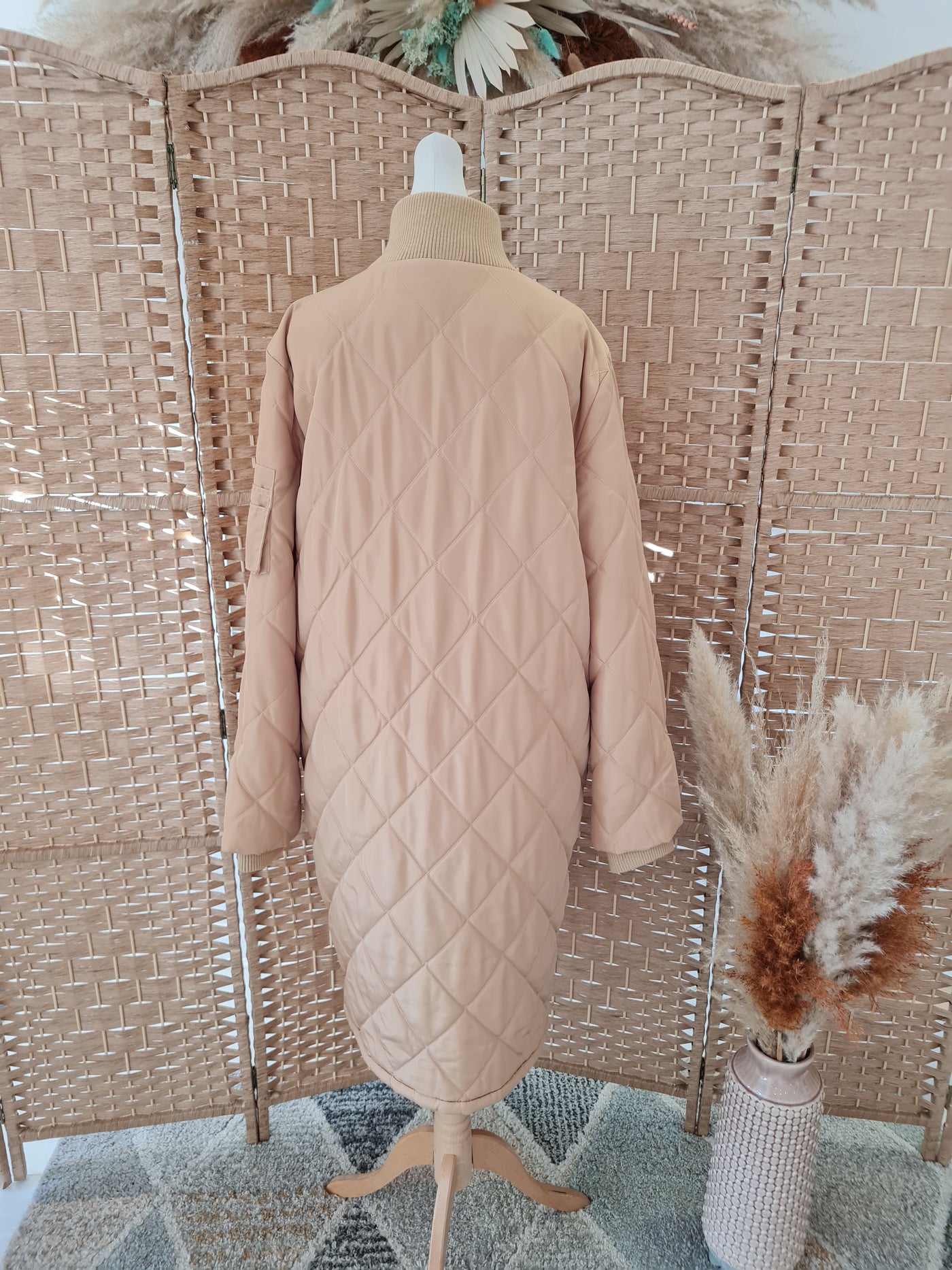 Soyaconcept tan quilted coat M