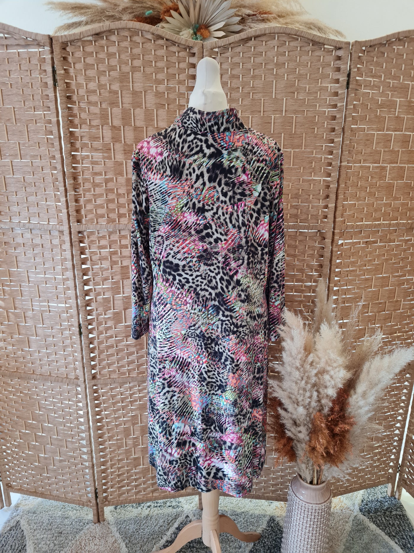 Looxent Peter Hahn multi pattern dress 12 NWT