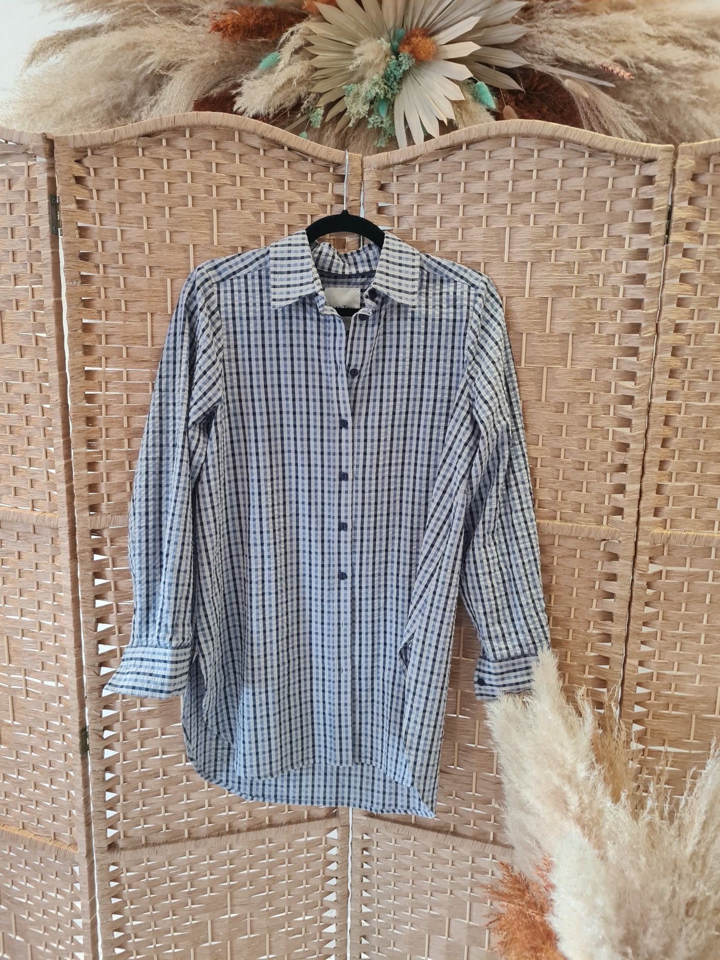 Part two Blue check overshirt Small