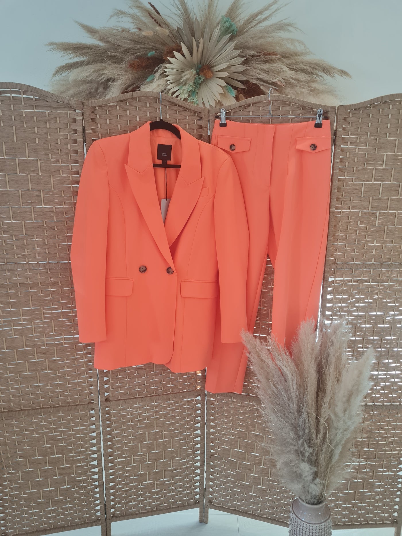 River island Coral Trouser Suit 8/6 New