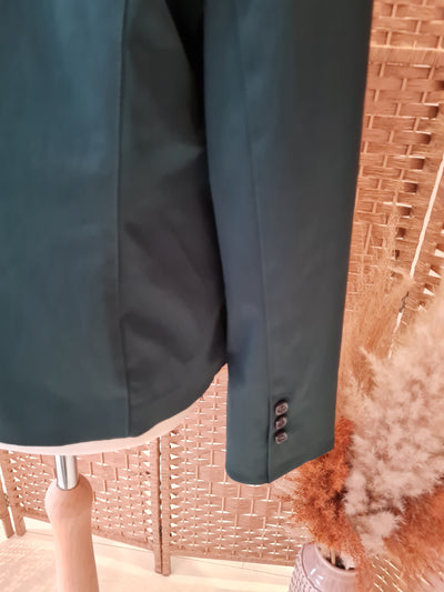 Sandro Ferrone Green Satin blazer 14/16