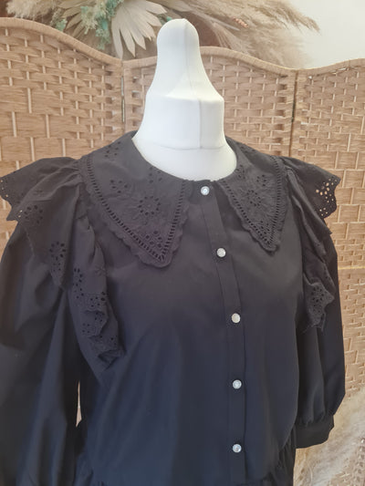 River Island Black blouse 16