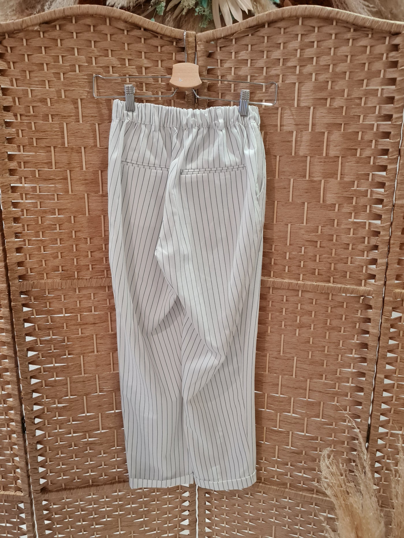 Pull & Bear White Stripe Trouser Small