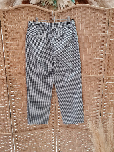 M&S Collection Navy/White Trouser Size 8