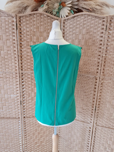 Wolf & Whistle Green Zip Top Size 10