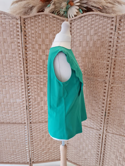 Wolf & Whistle Green Zip Top Size 10