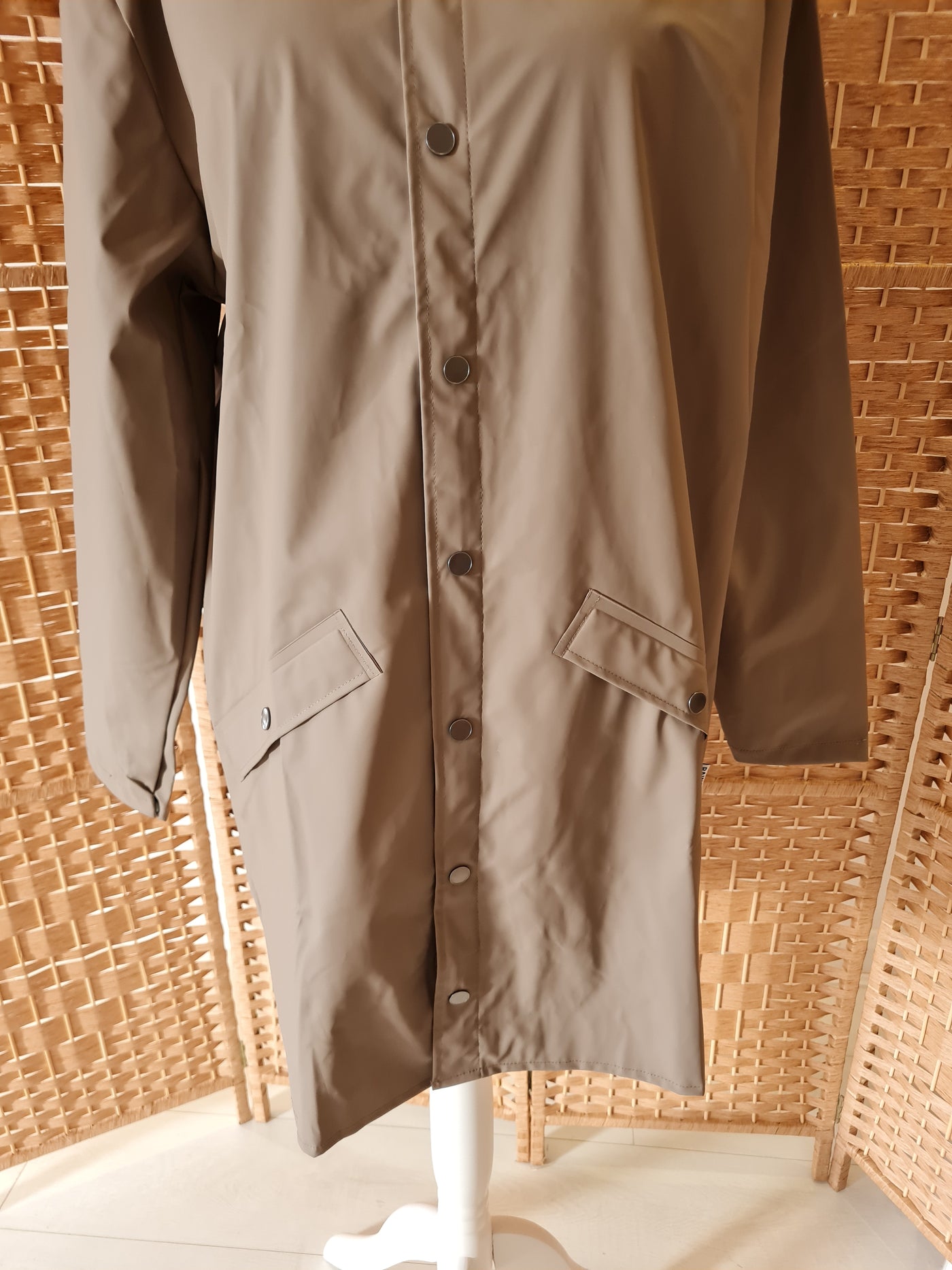 Rains Long Brown Jacket XL