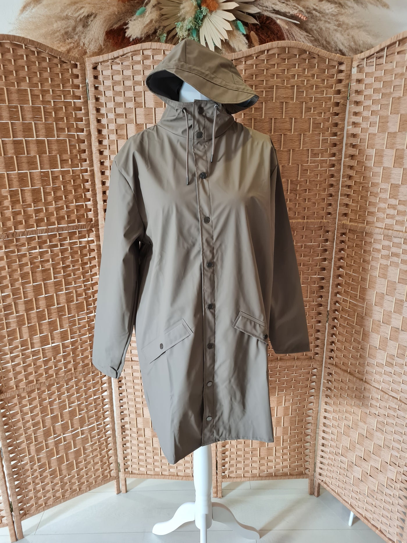 Rains Long Brown Jacket XL