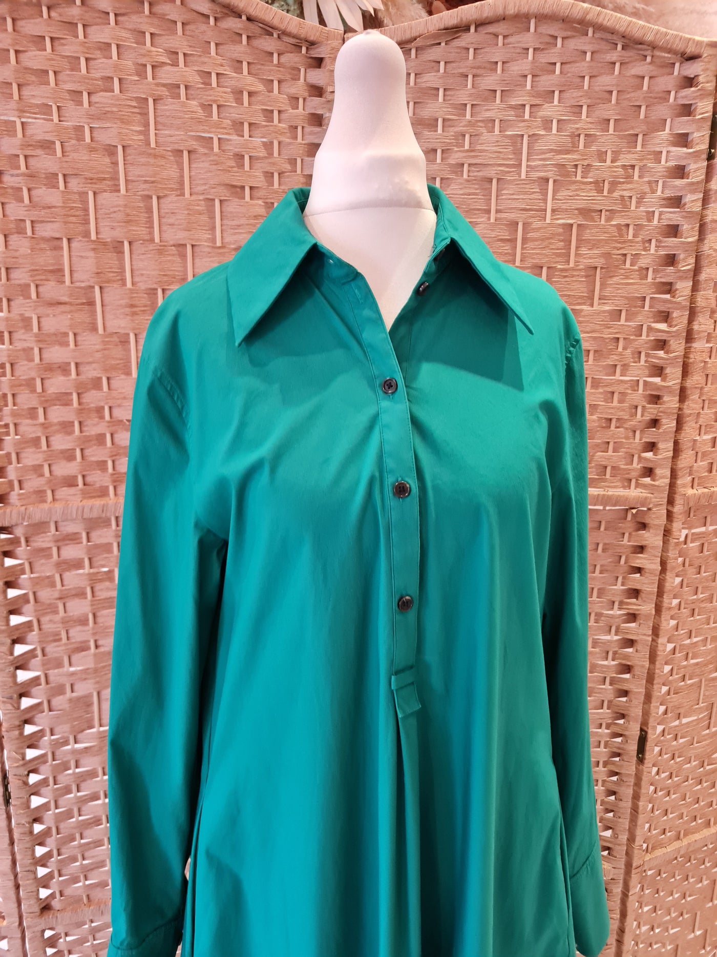 Cos Green Long Sleeve Dress Small