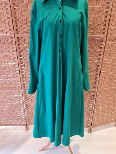 Cos Green Long Sleeve Dress Small