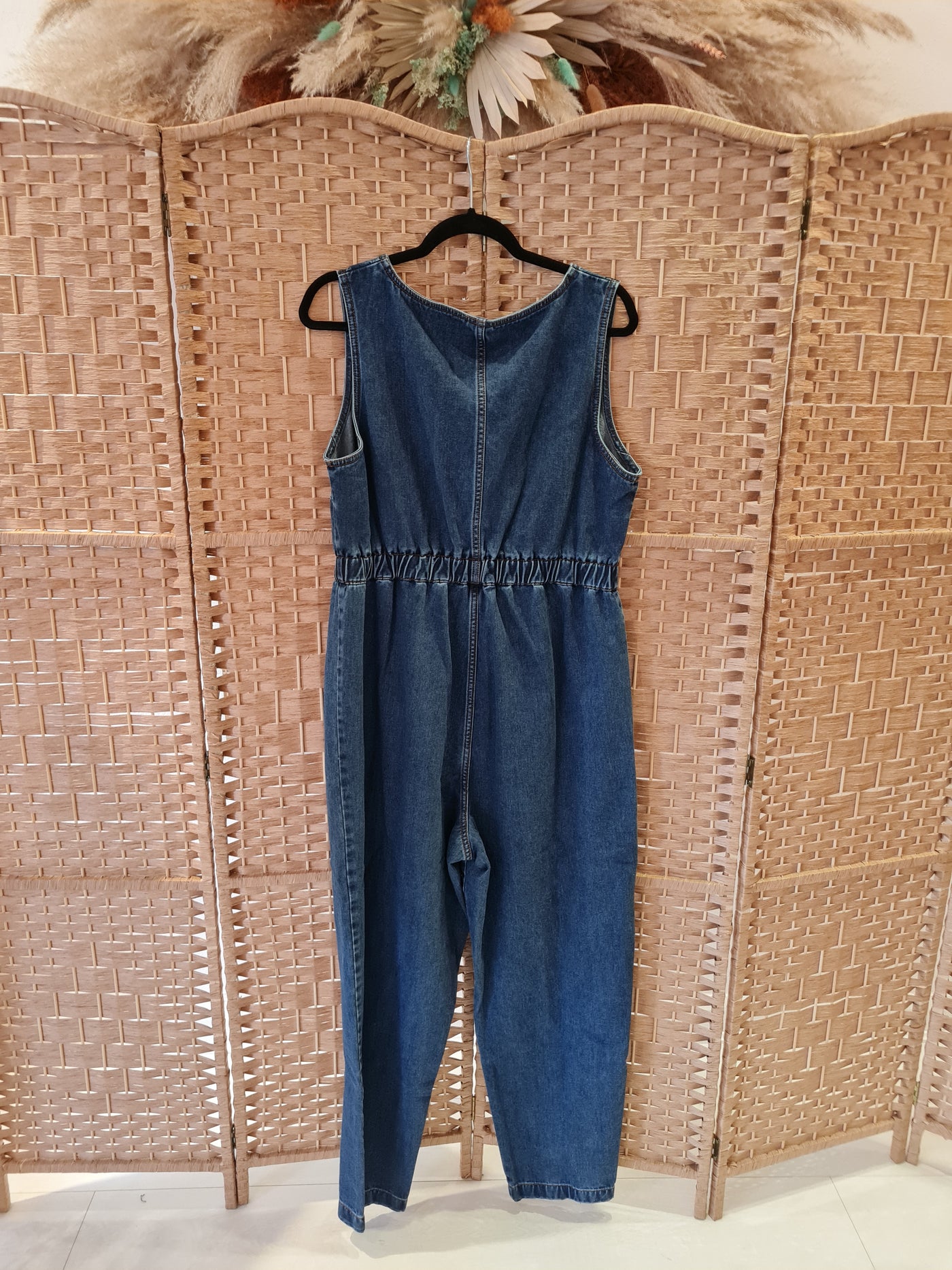 Lucy & Yak sleeveless denim jumpsuit 18R NWT