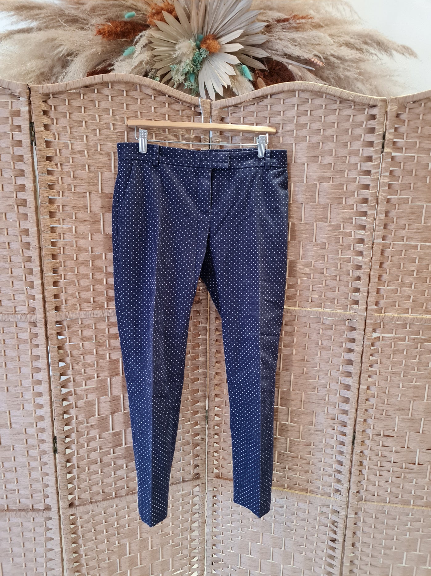 Boutique by Jaeger navy spot trousers 8/10