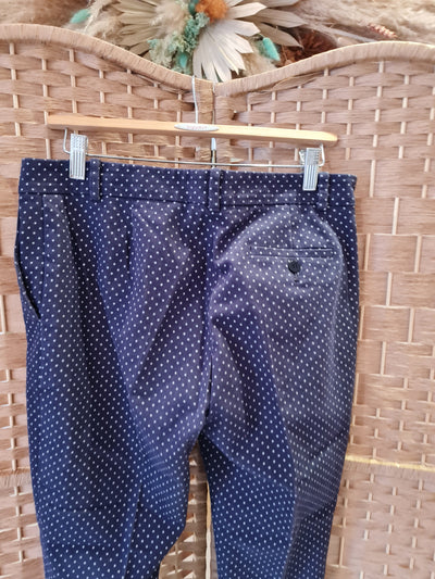 Boutique by Jaeger navy spot trousers 8/10