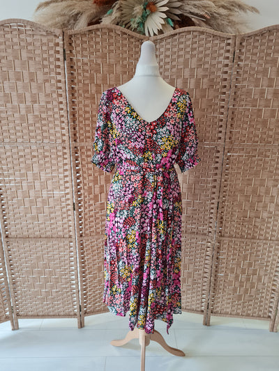 Billie & Blossom Pink Floral Dress 12 RRP £35