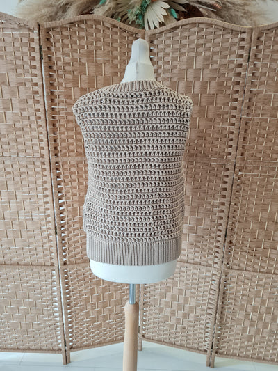 Cos Cream Knitted Vest S