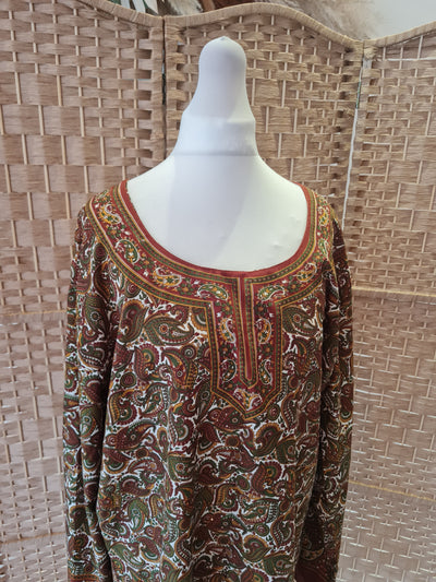 No Label Paisley Tunic One Size