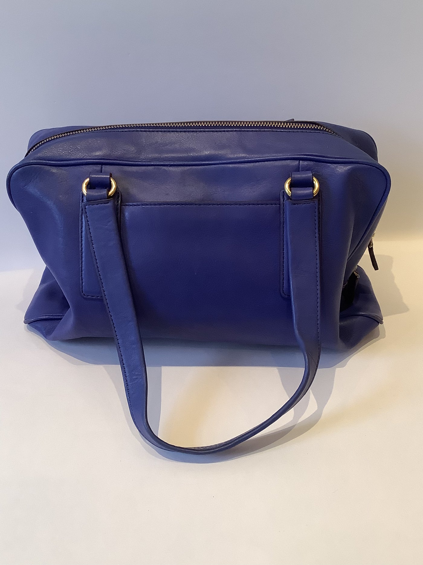 Fossil Indigo Blue Leather Handbag