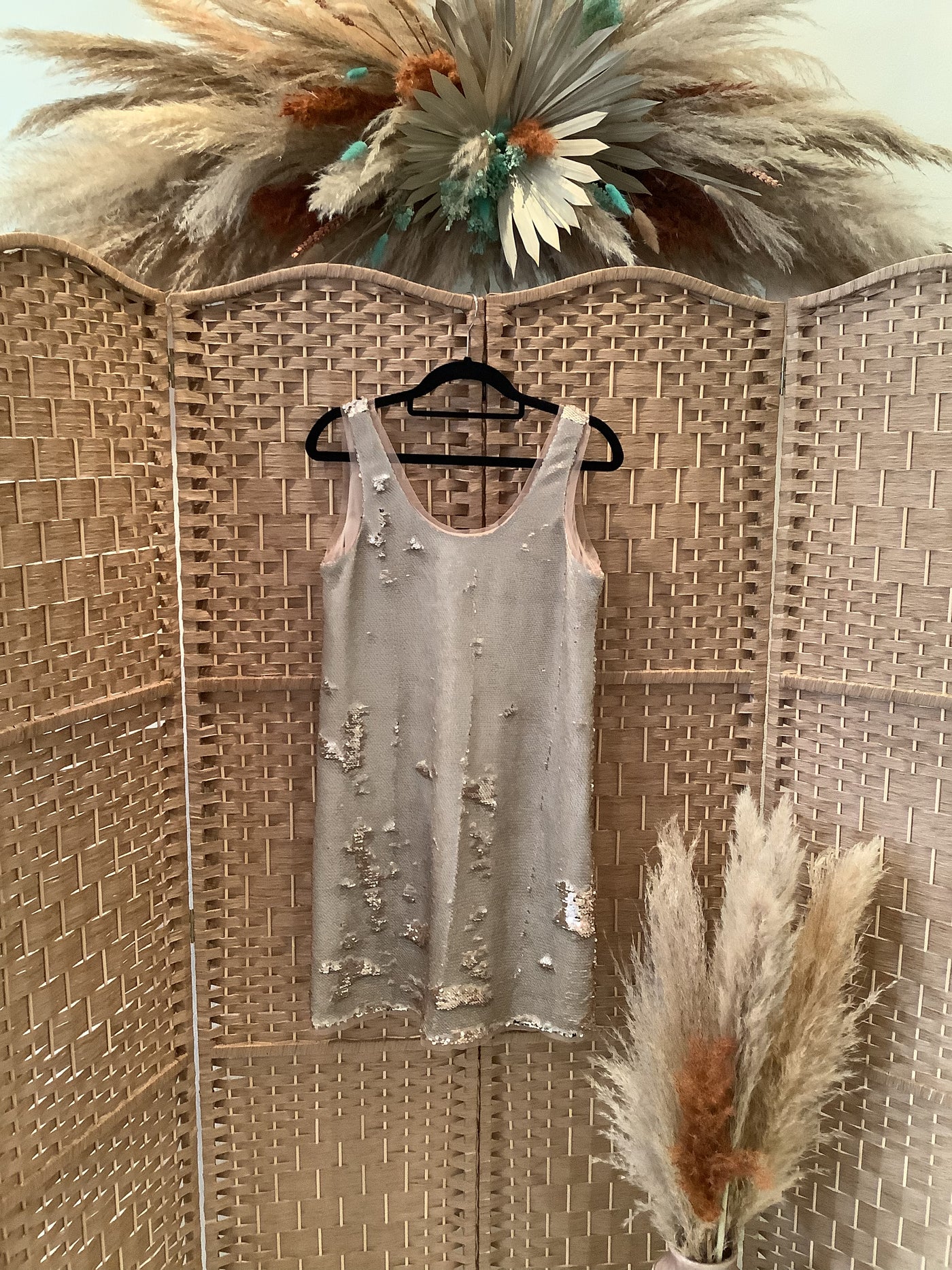 Zara Gold Sequined Dress Size S The Wardrobe Zara Gold Sequined Dress Size S The Wardrobe