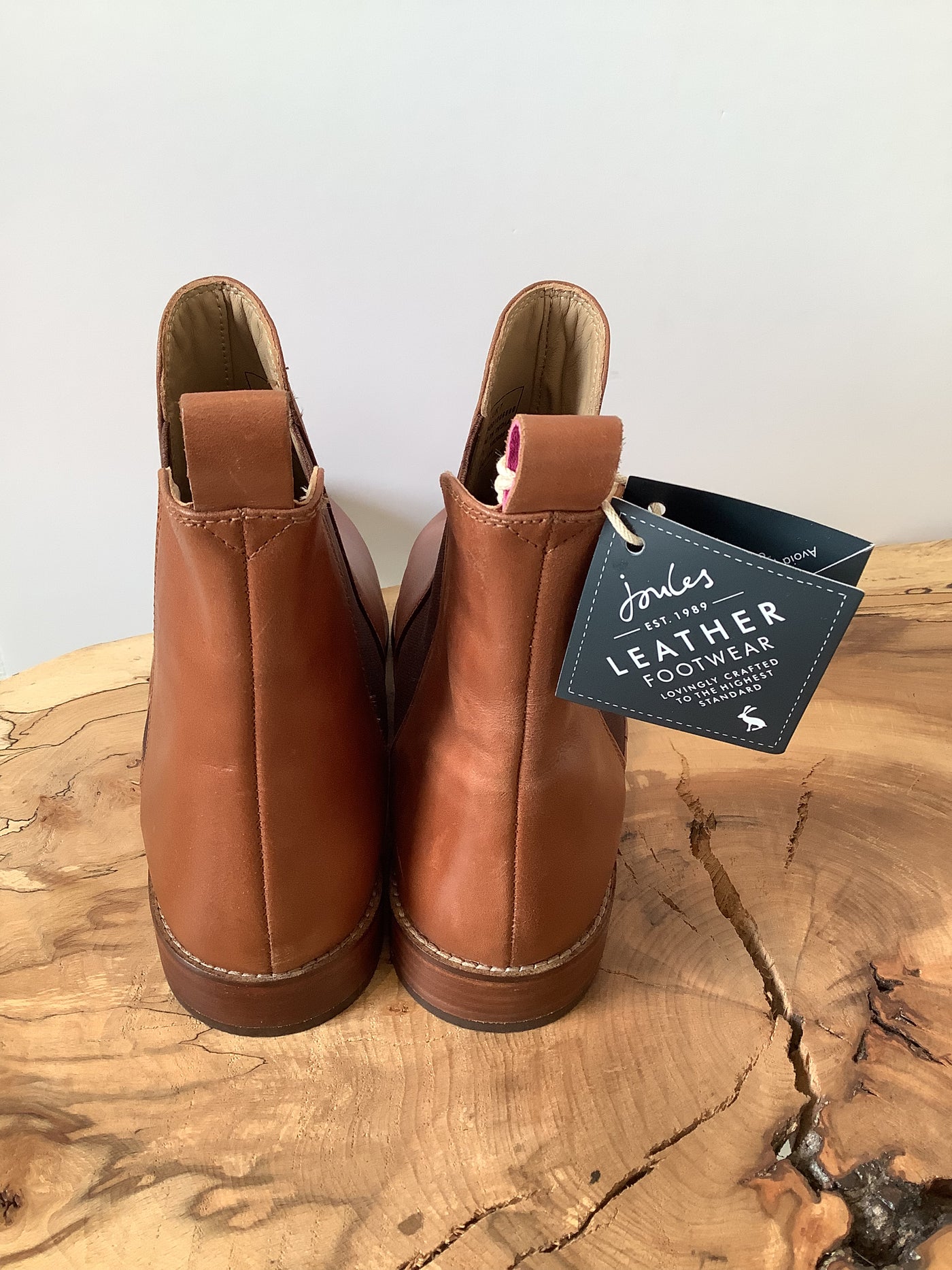 Joules Tan Chelsea Boots 7 New RRP £140
