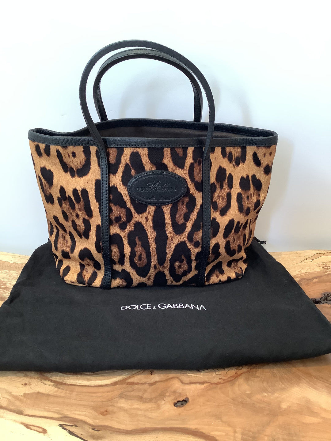 D G Animal Print Canvas Tote The Wardrobe