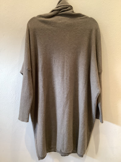 Allude Cashmere Taupe Jumper Dress S