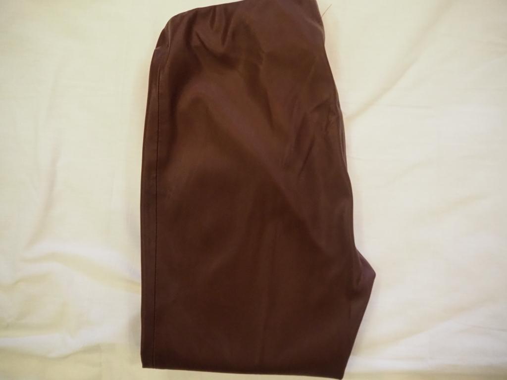 Soaked In luxury Maroon leather trousers new £60