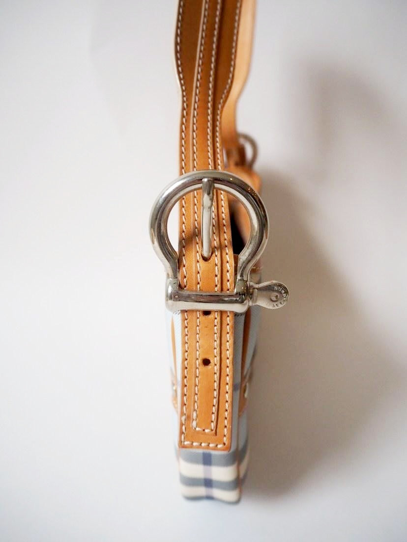 Burberry Blue Nova Check Leather strap