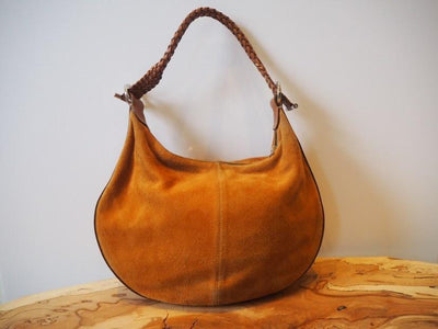 Mulberry Vintage Brown Suede Hobo Bag