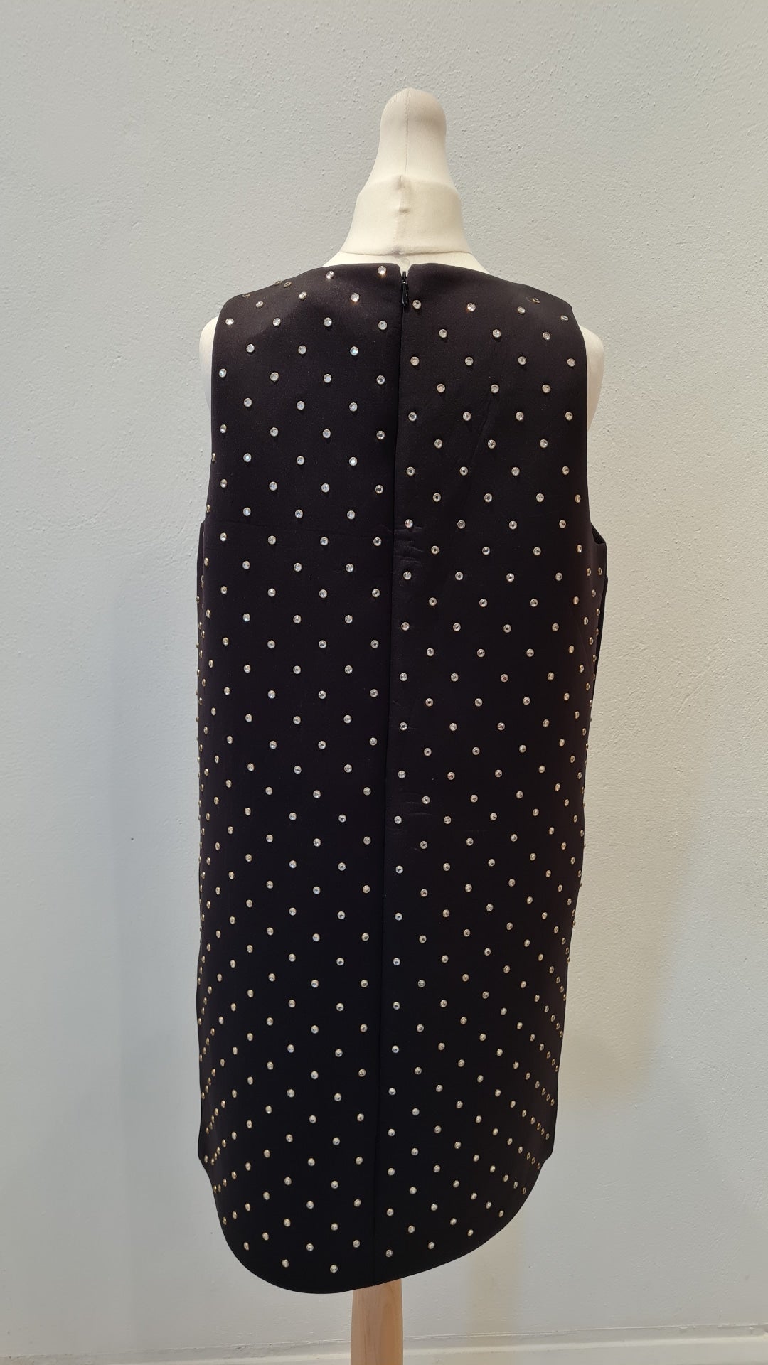 French Connection Black Diamonte Dress Size 10 (New)
