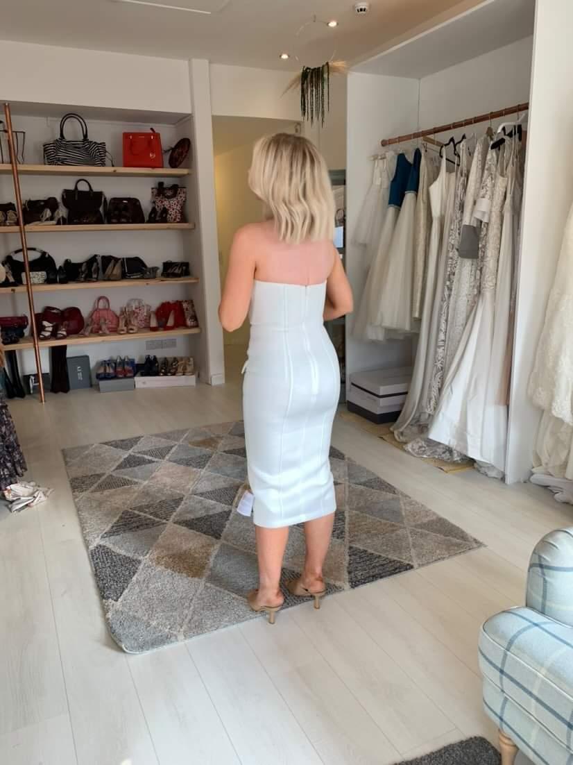 ASOS White scuba Dress 10 New The Wardrobe ASOS White scuba Dress 10 New The Wardrobe