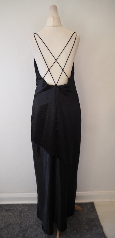 H&M Black silk maxi 12